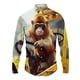 thumbnail image 4 of Camisa de manga larga con estampado 3D de gorila animal Camisa elegante y cómoda para hombre Camisa de fiesta de oficina Camisa informal versátil Disfraz, 4 of 4