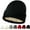 Black, variant on Satin-Lined Beanie for Women & Men, Soft Acrylic Knit Winter Hat with Silk Lining, Slouchy Cuffed Design Beanie for Warmth & Hair Protection