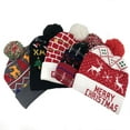 thumbnail image 3 of Herrnalise Women Men Warm Christmas Baggy Crochet Winter Wool Ski Beanie Hole Caps Hat, 3 of 3
