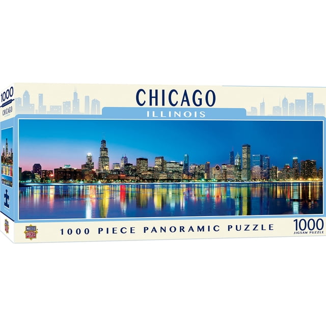 Rompecabezas MasterPieces Chicago Skyline 1000 piezas