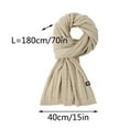 thumbnail image 2 of Couples Winter Outdoor Warm And Cold Cape Knitted Scarf Lovers Wool Soft Waxy Long Scarf Muffler Hat Fashion Scarf Set Ladies Head Scarf Head Scarfs for Women Fashion Silk Fashion Head Scarf Women, 2 of 7