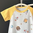 thumbnail image 3 of Splozh Preemie Clothes Boys 3 6 12 18 24 Months Summer Cute Unisex Short Sleeve Outfit, All Season Infant Daily Wear,Yellow,18-24 Months, 3 of 4
