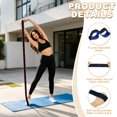 thumbnail image 3 of Fitness Resistance Bands, 8-Section Number Stretch Resistance Band, Elastic Stretch Strap with Handles Sapphire Blue - Fitting for (Full Body Training/Yoga), 3 of 7