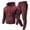 Brick Red&1080, variant on CONFREE Mens Tracksuit 2 Peice Athletic Sweat Suit for Men Letter Graphic Y2K Hoodies Joggers Outfits Cozy Fall Winter Sweatsuits Set