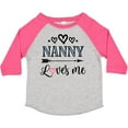 thumbnail image 3 of Inktastic Nanny Loves Me Grandchild Girls Toddler T-Shirt, 3 of 5