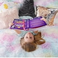 thumbnail image 2 of Lush Decor Emma Cozy Ultra Soft Rainbow Faux Fur Comforter Rainbow 3Pc Full/Queen, 2 of 9