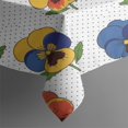 thumbnail image 4 of Pioneer Flower Floral Print Pattern Rectangle Tablecloth 60"x102", Waterproof Polyester Table Cloth, Wipeable Spillproof for Dining Camping Indoor Outdoor, 4 of 6
