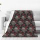 thumbnail image 1 of Balery Skull and Red Roses Manta de Felpa Suave y Acogedora – Cobija de Franela Aterciopelada para Cama, Lavable y Cálida para Sofá, Mascotas, Transpirable-40"x30", 1 of 7