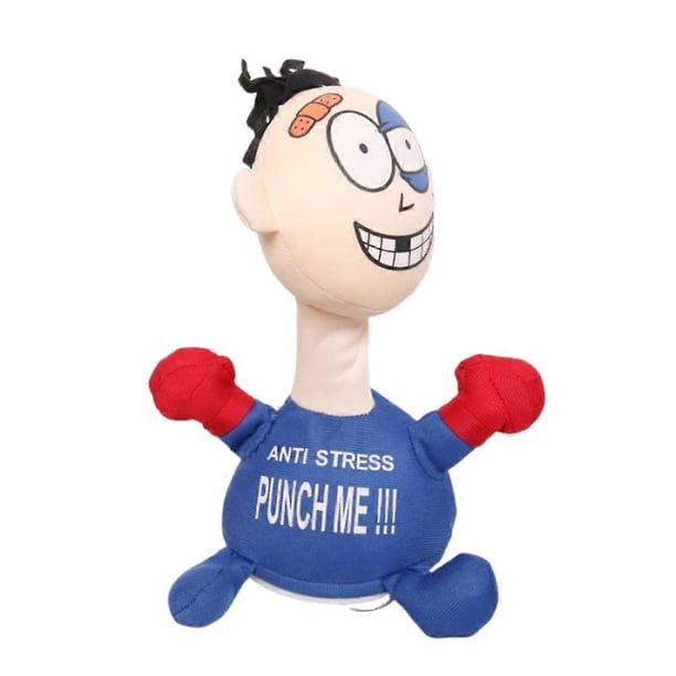 Funny Punch Me Screaming Doll, Anti-Stress Punch me Doll, Boxing Toy Creative Vent Screaming Doll, Desktop Interactive Toys with Sound Punching Bag