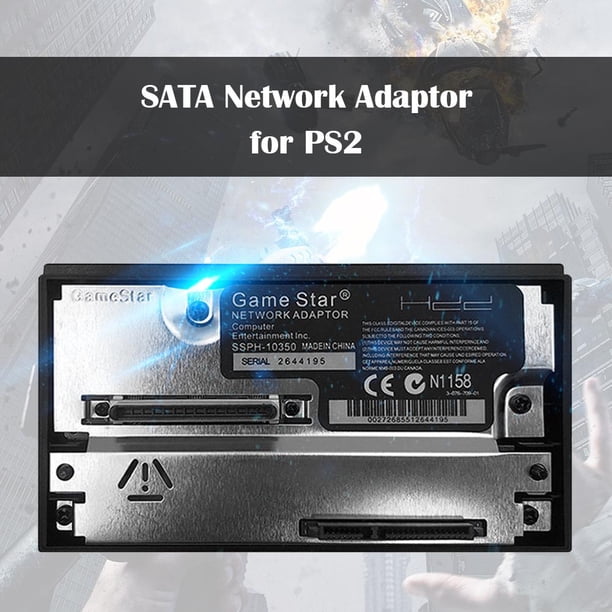 Consola de juegos 2,5/3,5 pulgadas SATA Socket HDD adaptador tarjeta de red para PS2 (SATA)