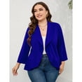 thumbnail image 2 of Womens Plus Size Casual Long Sleeve Blazer Open Front Cardigan Work Office Jacket Suit Blazer, 2 of 5