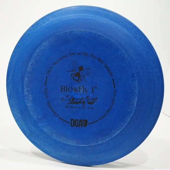 DGA Signature Line Blowfly I Disc Golf Putter & Approach Disc, Pick Color/Weight [Stamp & Exact Color May Vary] Blue 167-169 grams