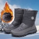 thumbnail image 3 of Botas de nieve de terciopelo de invierno, botas de mujer, zapatos de mujer cálidos, gruesos, impermeables, zapatos de algodón de gran tamaño, 3 of 5