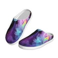 thumbnail image 2 of Lsque Rainbow Spotted White Horse Pattern Womens Comfort Cotton on Scuff With Memory Foam and Anti-skid Sole Slipper-35/36, 2 of 7