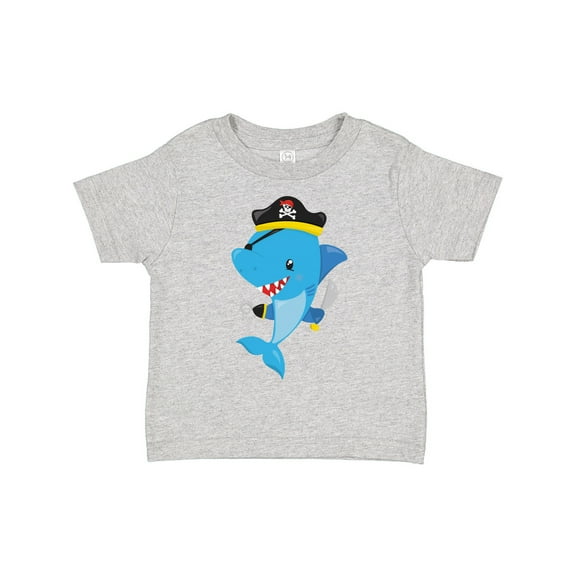 Inktastic Pirate Shark, Cute Shark, Little Shark, Blue Shark Boys or Girls Toddler T-Shirt