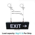 10 Pack Ceiling Sign Hanger 3.2 ft Suspension Cable Wire Rope