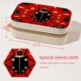 thumbnail image 5 of Ladybird Velvet Portable Jewelry Box with Removable Compartment - Ideal Bracelet Holder and Necklace Organizer - Gift, 5 of 7