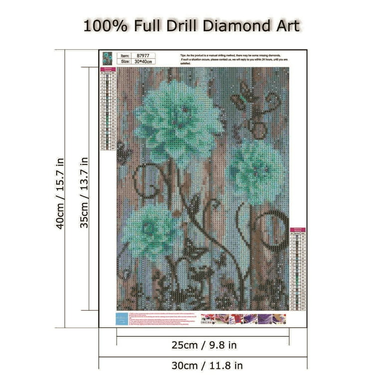 Rustic Flower Diamond Painting Kits for Adults,Farmhouse 5D