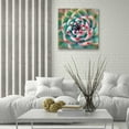 thumbnail image 6 of Epic Art 'Deep Red Tips' by Jan Bell Acrylic Glass Wall Art, 24"x24", 6 of 6