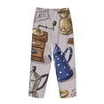 thumbnail image 5 of Balery Antique Vintage Teapot Coffee Grinder print Women's Pajama Pants,Ultra Lightweight Pjs,Lounge Pant-Small, 5 of 9