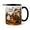 Black, variant on Camping Ghost Mug Happy Campers Ceramic Coffee Cup for Fall Camping Halloween Gift
