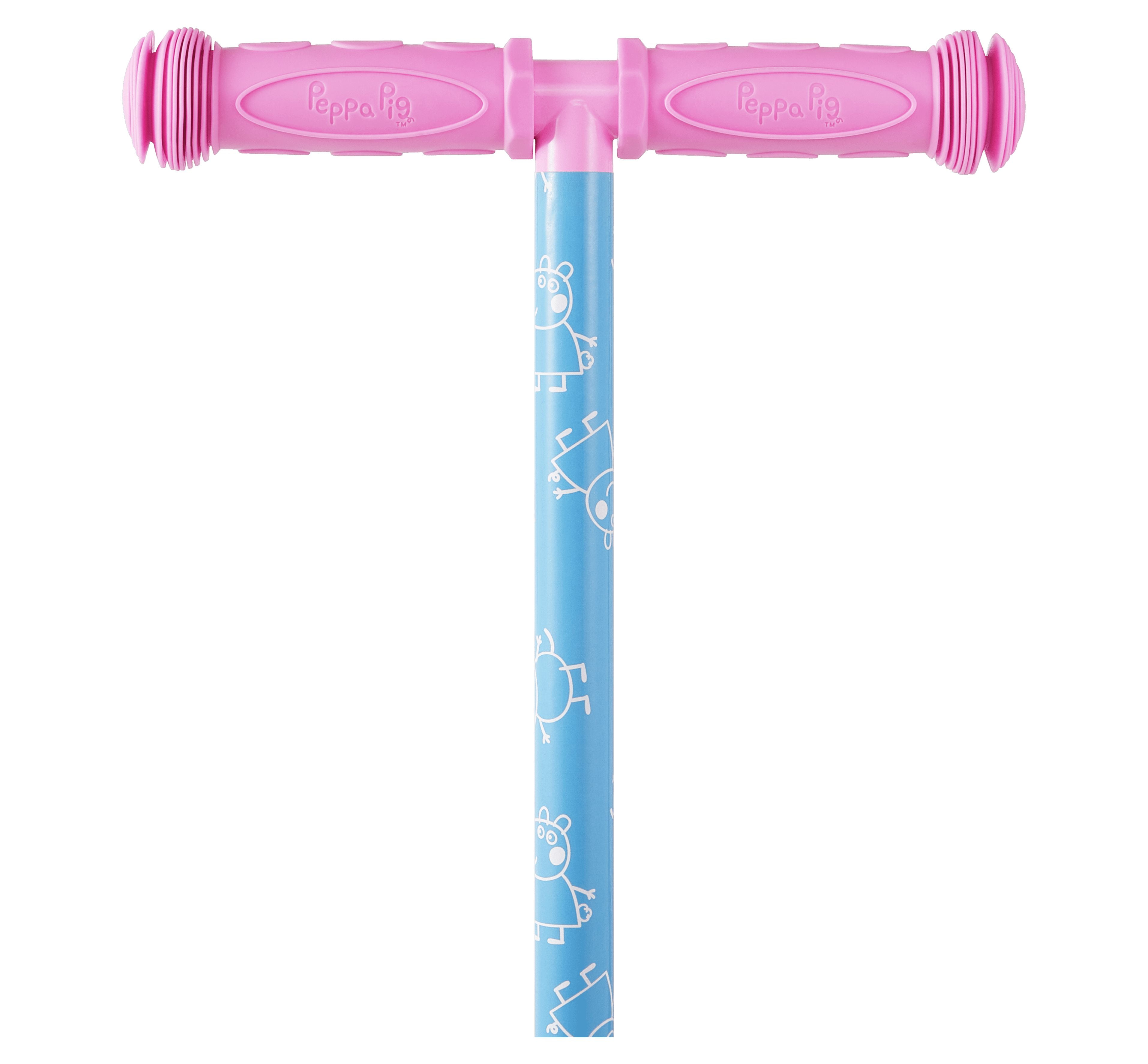 Peppa Pig Ride-N-Glide Buddies 3D Toddler Scooter, 3 Wheel Scooter for Kids Ages 3+, Pink