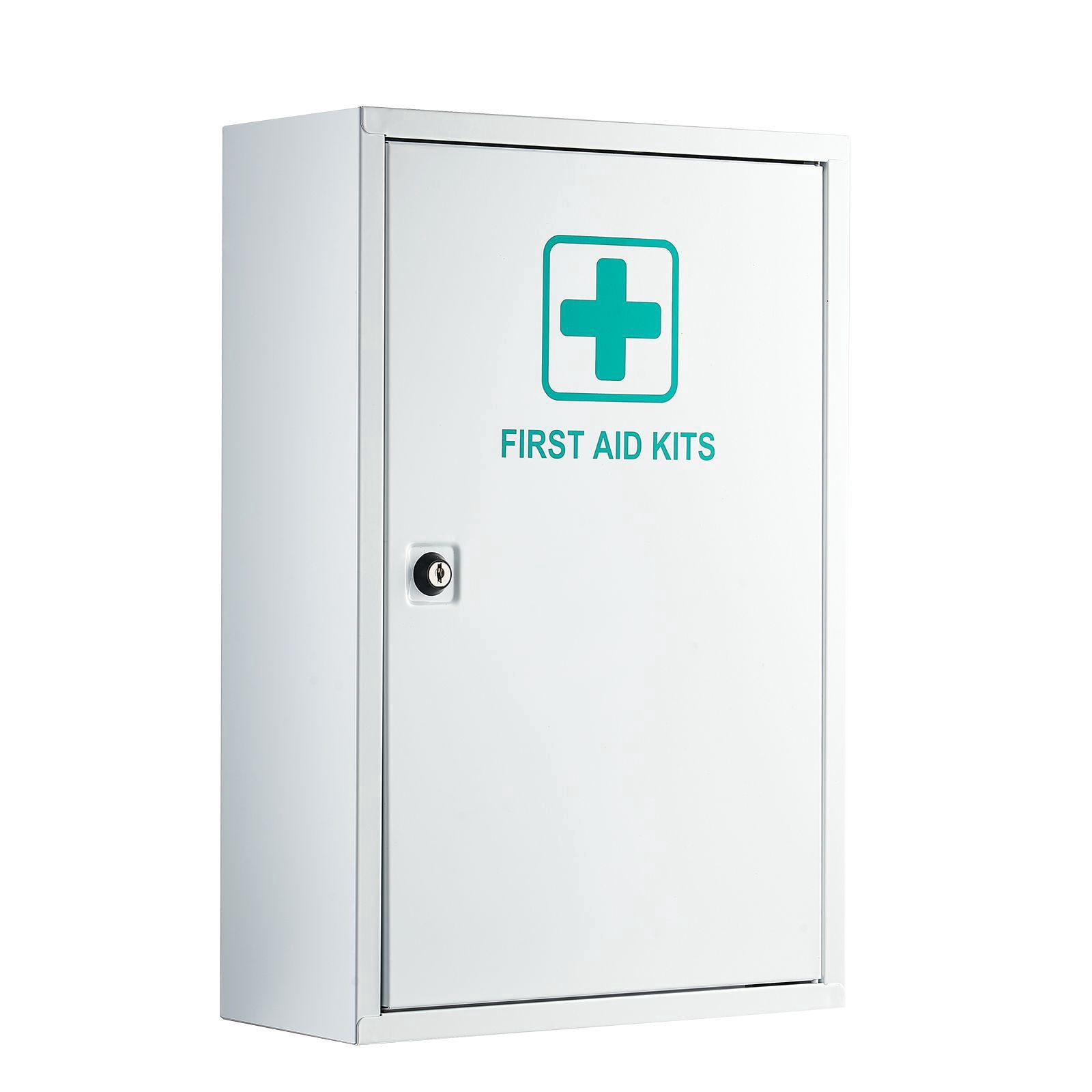3 Shelf First Aid Cabinet Wall Mounted 1000 Pieces Large Capacity Industrial Emergency Metal Med Box OSHA ANSI 2015 Class A for Business Worksite