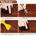 thumbnail image 2 of DEWEL Wood Filler 4 Colors,Wood Repair Filler Kit, 45ML Furniture Touch Up Fillers with 2 Brushes and 1 Scraper for Scratches, Cratches, Stains on Hardwood Floor, Laminate, Door, Cabinet, Table, 2 of 8