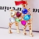 thumbnail image 5 of EeaseMX Llavero con diseño de ciervo colorido con diamantes de imitación, colgante para bolso, bolso, llave de coche, 5 of 8