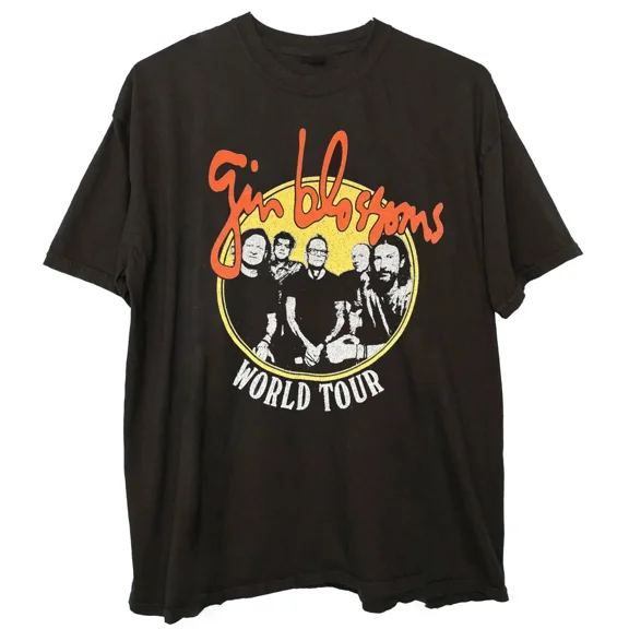 Gin Blossoms Black World Tour Unisex T-Shirt For Fan