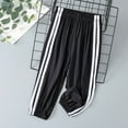 thumbnail image 2 of Gyexs Toddler Hiking Pants Elastic Waistband Activewear Girl's Fashion Girls Sweatpants Size 10-12 Athletic Pants (Black, 3-4 Years), 2 of 3