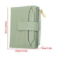 thumbnail image 3 of JVBTVB Women's Compact Genuine Leather Wallet Small Credit Card Holder Clutch Purse with Zipper Snap Closure Lightweight, 3 of 9