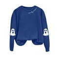 thumbnail image 5 of Godom Halloween Women's Sweatshirts Ghost Graphic Crewneck Casual Long Sleeve Pullover Tops Trendy 2025, 5 of 5
