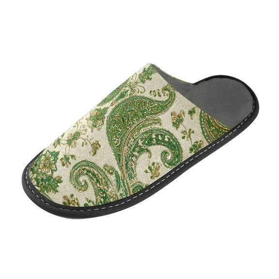 IAUYY Memory Foam House Slippers Suitable for Both Men and Women. Comfortable, Anti-Slip Plush Flat-Bottomed Slippers The Best Holiday Gift Clothing Adds A Vintage Charm