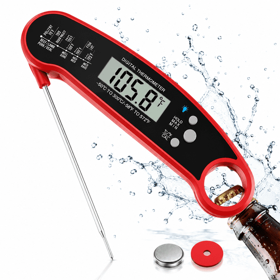Digital Meat Thermometer Instant Read Food Thermometers for BBQ Grilling Cooking