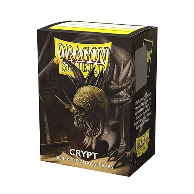 Arcane Tinmen Dragon Shield Sleeves Matte Dual: Crypt 100 CT - MTG Card are Smooth & Tough Compatible with Pokemon, Magic The Gathering Sleeves, Flesh Blood, and Digimon, Grey (AT-15052)