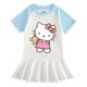 thumbnail image 3 of Nueva ropa para niños de Hello Kitty, vestido de media manga con bonitos dibujos para niñas, Falda plisada de estilo occidental dulce de algodón fino para bebés, 3 of 5
