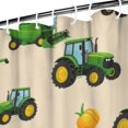 thumbnail image 3 of Cartoon Tractors Pumpkins Beige Pattern Shower Curtain 72"x84" ,Bathroom Decorative Shower Curtains Set with 12 Hooks,Modern Waterproof Washable Shower Curtain, 3 of 6