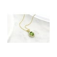 thumbnail image 4 of Gem Stone King 1.57 Ct Oval Green Peridot 14K Yellow Gold Pendant, 4 of 4