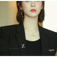 thumbnail image 5 of LINLIN Crystal Letter Brooches, 26 Letters Pins Brooches Silver Plated Metal Broaches Pins Clear Crystal Initial Breast pin for Women, 5 of 8