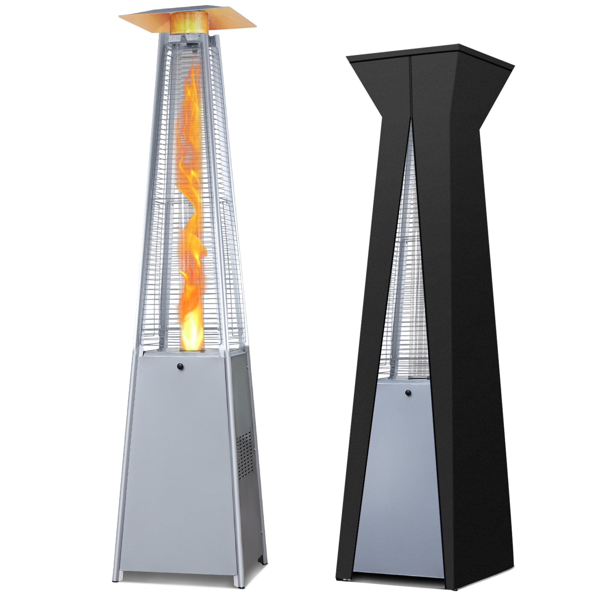 SESSLIFE Patio Propane Heater with Cover, 87" Tall Pyramid Propane