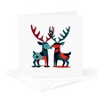 3drose, Mid-century Modern Kitschy Christmas Reindeer Cut Out, 6 ...