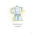 thumbnail image 2 of Schlabach, Sue 15x15 White Modern Wood Framed Museum Art Print Titled - Good Brew I Black Text, 2 of 4