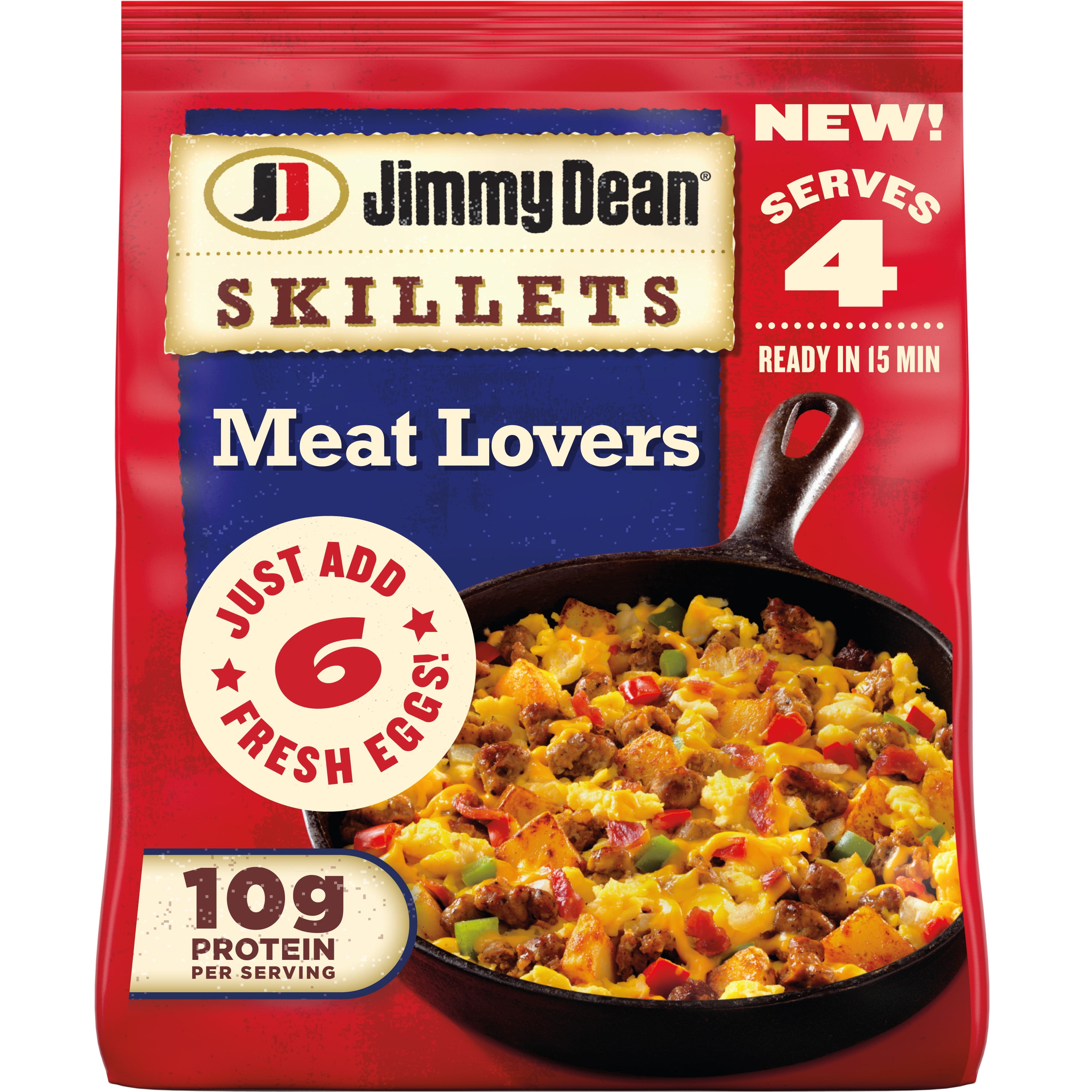 Jimmy Dean Meat Lovers Breakfast Skillet, 16 oz (Frozen)