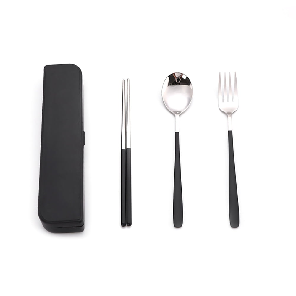 Details about   Outdoor Picnic Camping Stainless Steel Cutlery Set Portable Pocket Tableware Set 