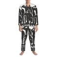 thumbnail image 3 of Gaeub Veterans Day Mens Pajamas Set Mens Sleepwear with Long Sleeve Top & Bottoms PJs-X-Large, 3 of 7