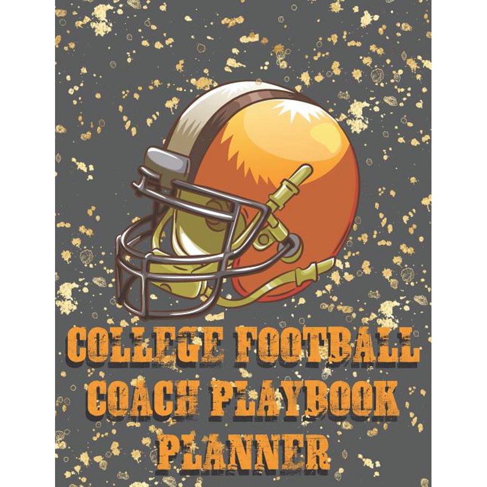 College Football Coach Playbook Planner Coaching Handbook with Blank Field Pages, Calendar
