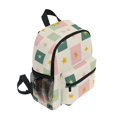 thumbnail image 2 of FORMRS Kids School Backpack with Front Zippered Pocket 12" Student Travel Daypack, Beige Abstract, 2 of 6