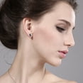 thumbnail image 3 of Gem Stone King 10K Yellow Gold Green Mystic Topaz and White Diamond Earrings for Women (1.63 Cttw, Gemstone Birthstone, Oval 7X5MM), 3 of 5