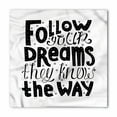 thumbnail image 1 of Saying Bandana, Follow Your Dreams They Know, Unisex Head and Neck Tie, by Ambesonne, 1 of 2